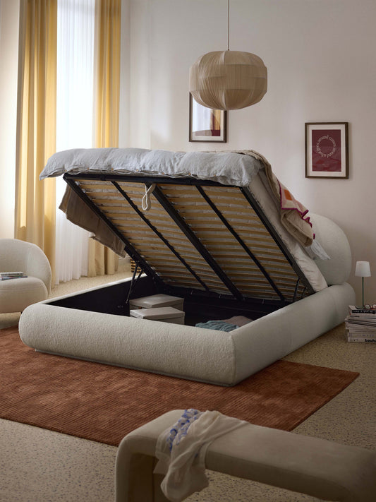 Albravon Upholstered Teddy Bed with Storage