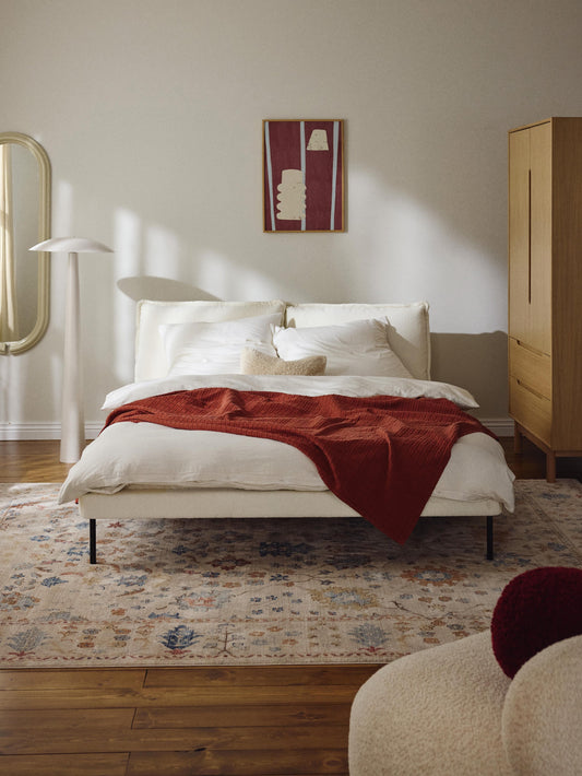 Amelryn Teddy Bouclé Upholstered Bed