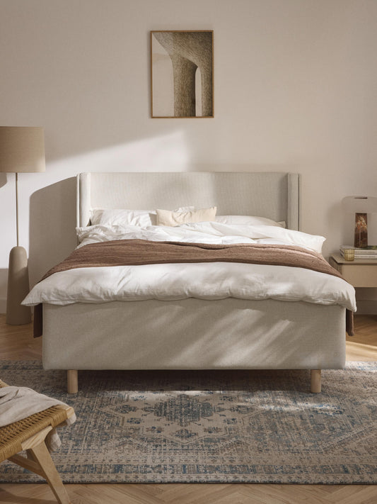 Archlowen Bed with Drawers, Upholstered