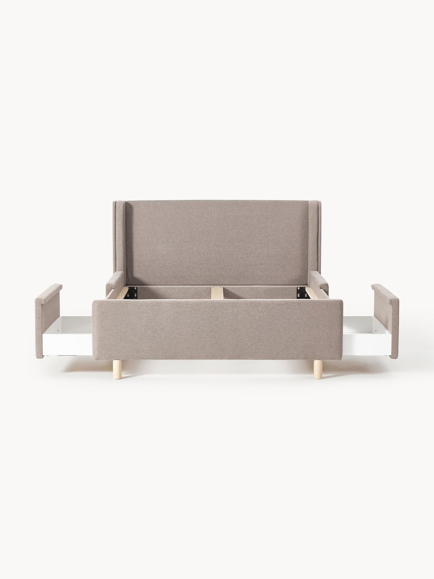 Archlowen Bed with Drawers, Upholstered
