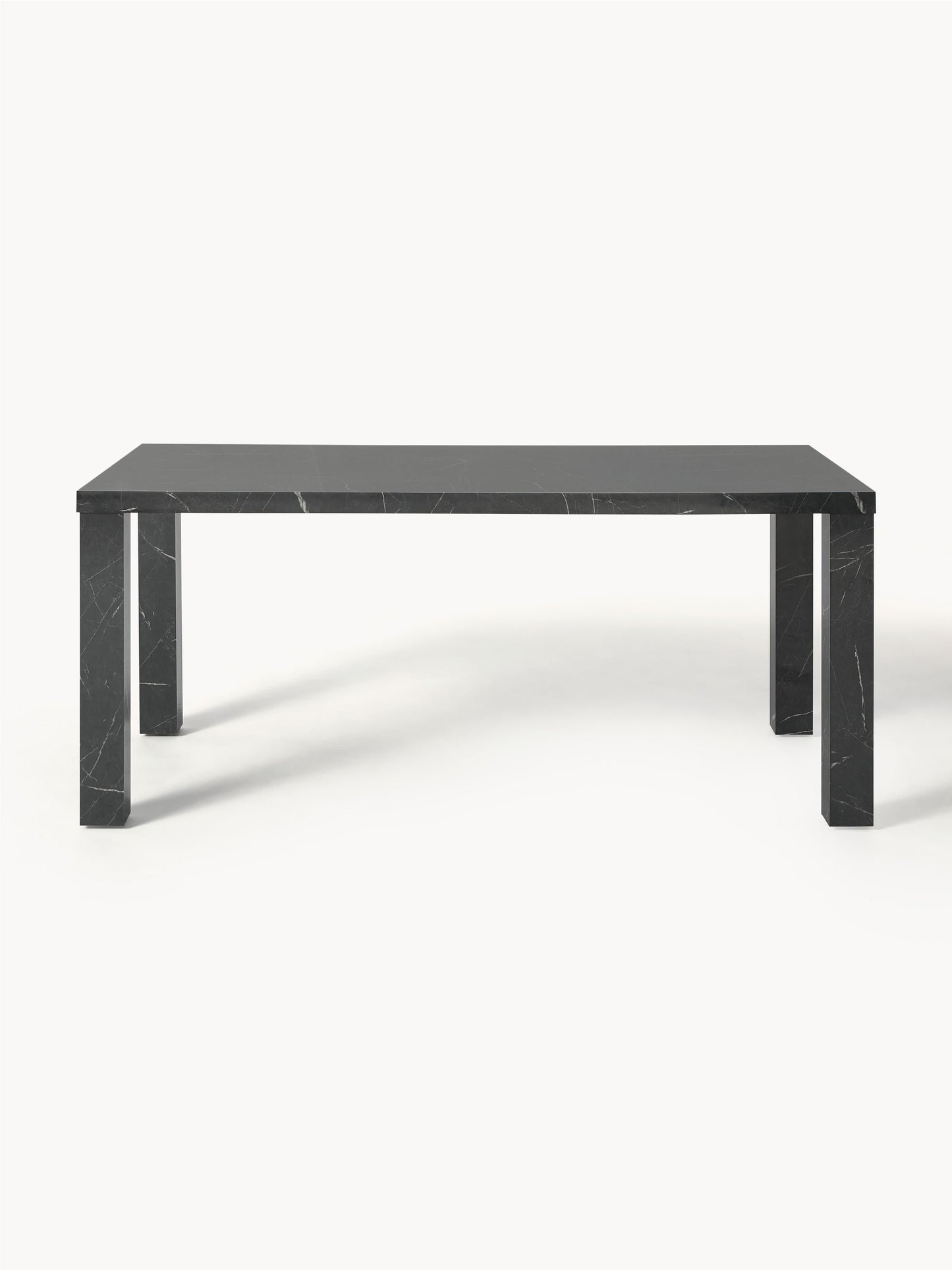 Carlmaith Dining Table, Marble Look, 180 x 90 cm
