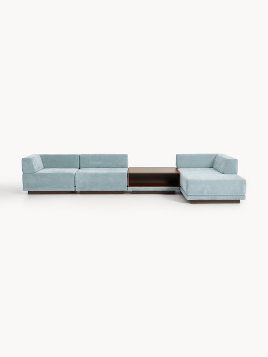 Colmairis Modular Corner Sofa (4-Seater) with Coffee Table