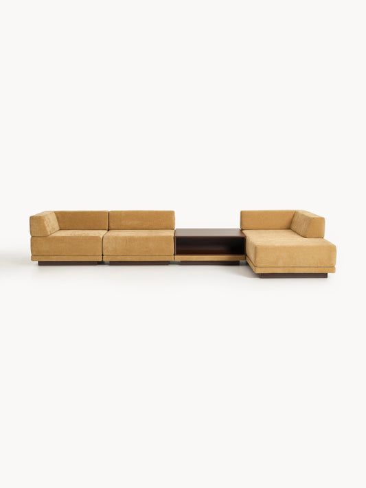 Colmairis Modular Corner Sofa (4-Seater) with Coffee Table
