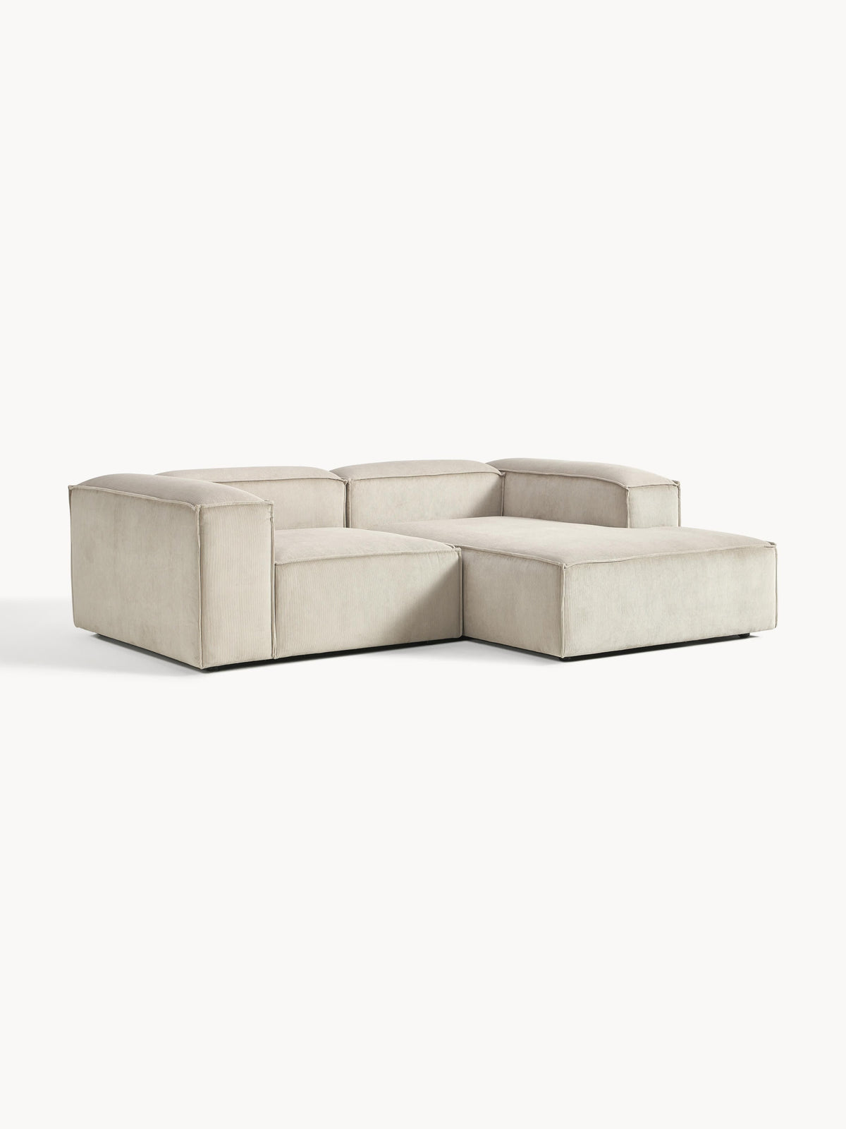 Lenmoray Modular Corduroy Corner Sofa (2-Seater)