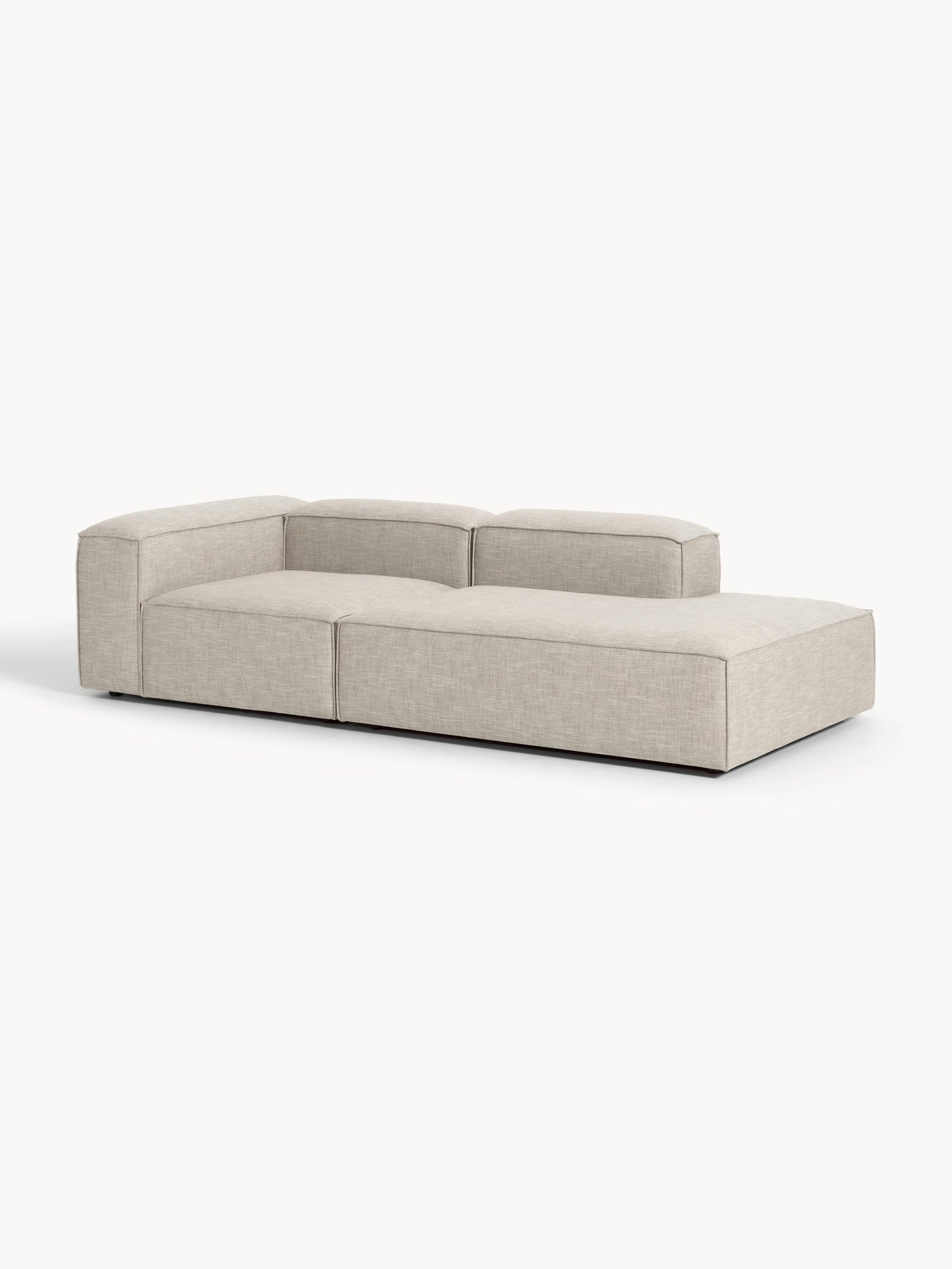 Lenmoray Modular Linen Blend Ottoman
