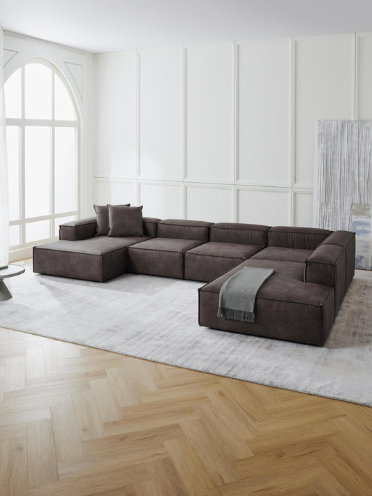 Lenmoray Modular XL Leather Sofa