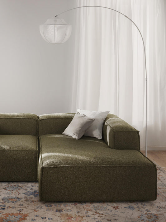 Lenmoray Ottoman Corner Module in Bouclé