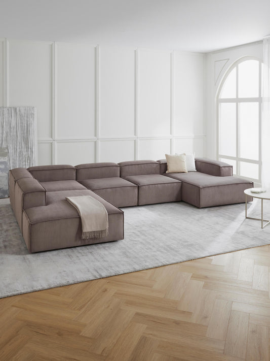 Lenmoray Ottoman Corner Module in Corduroy