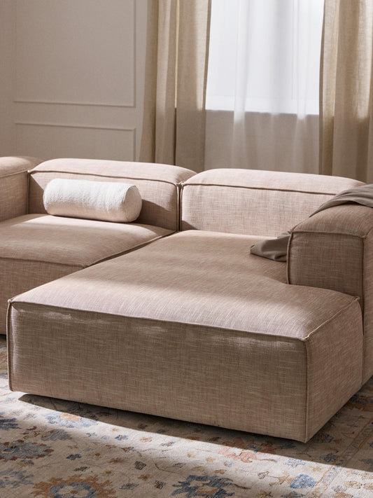 Lenmoray Ottoman Corner Module in Linen Blend