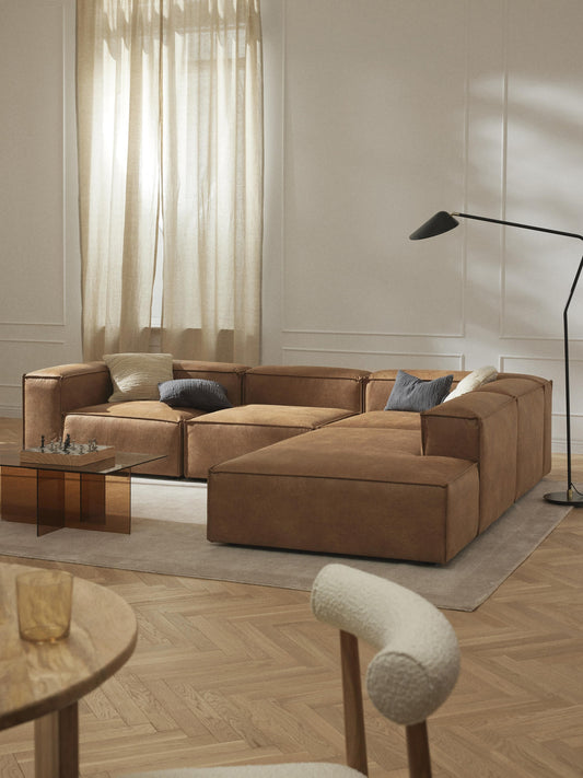 Lenmoray Ottoman Module in Leather