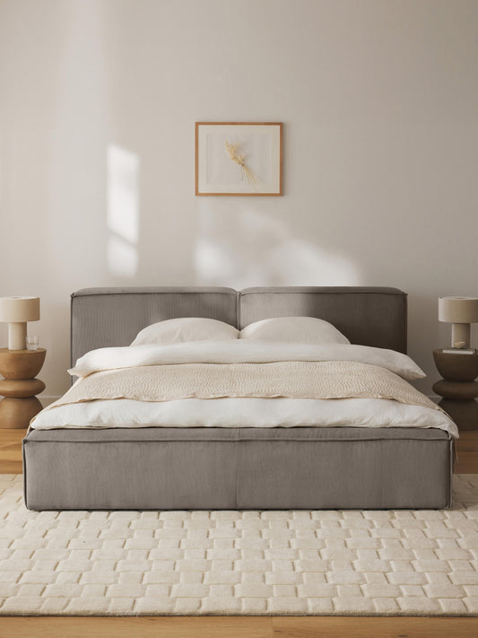 Lenmoray Upholstered Storage Bed in Corduroy