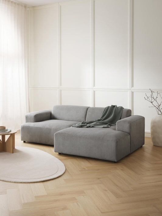 Melvorra Corner Sofa in Corduroy (3-Seater)