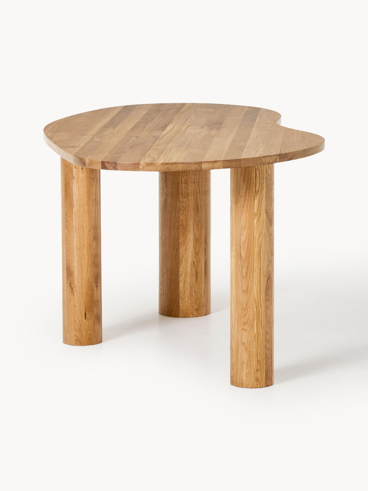 Narvelis Oak Dining Table with Organic Shape, in Various Sizes