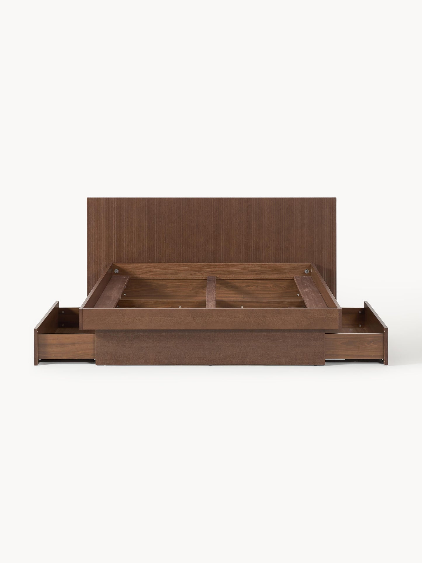 Satmorel Wooden Bed with Drawers and Headboard
