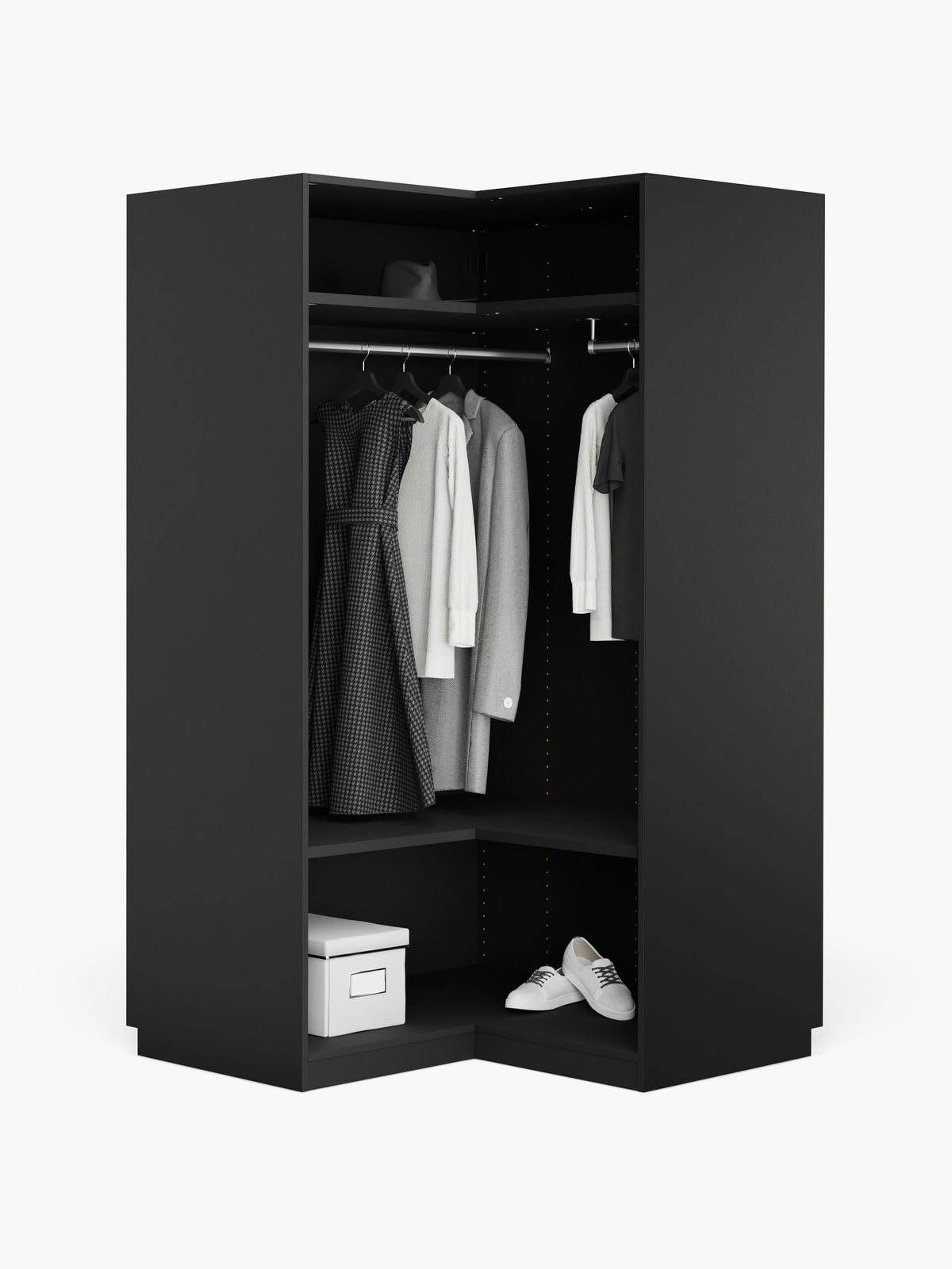 Simavaine Modular Corner Wardrobe, 115 cm Wide