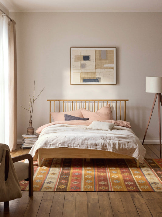 Winmorra Wooden Bed with Pine Headboard