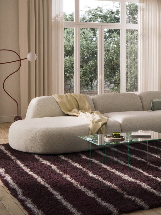 Wolmairen Chaise Module in Bouclé