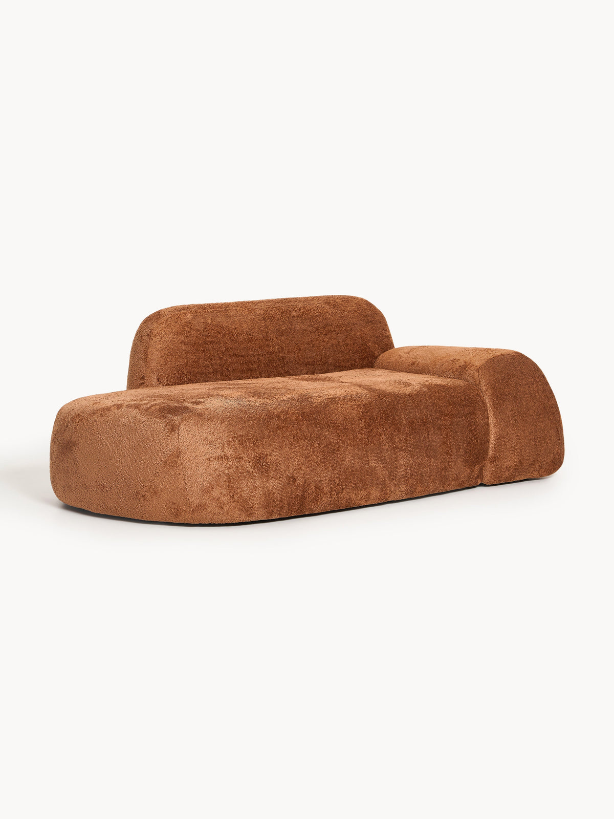 Wolmairen Sofa (2-Seater) in Teddy Bouclé with Chaise Longue