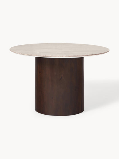 Abwyneth Round Dining Table in Marble, Ø 120 cm