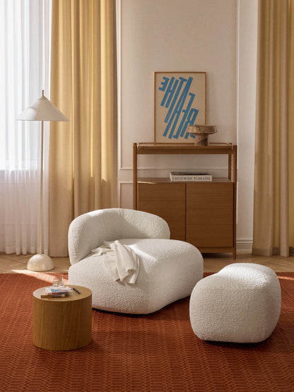 Albravon Bouclé Lounge Chair