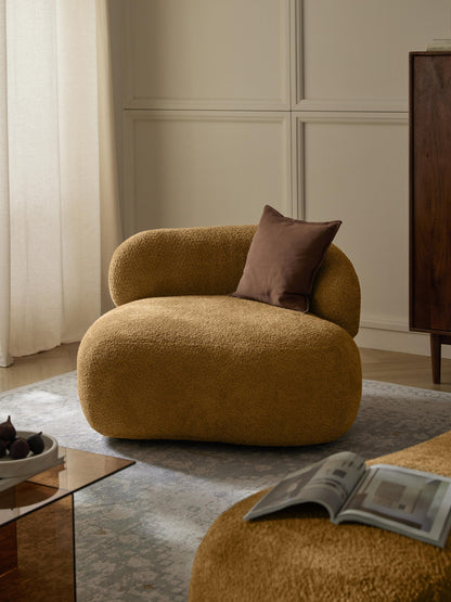 Albravon Lounge Chair in Teddy Bouclé