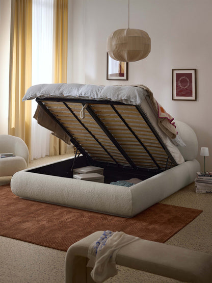 Albravon Upholstered Teddy Bed with Storage