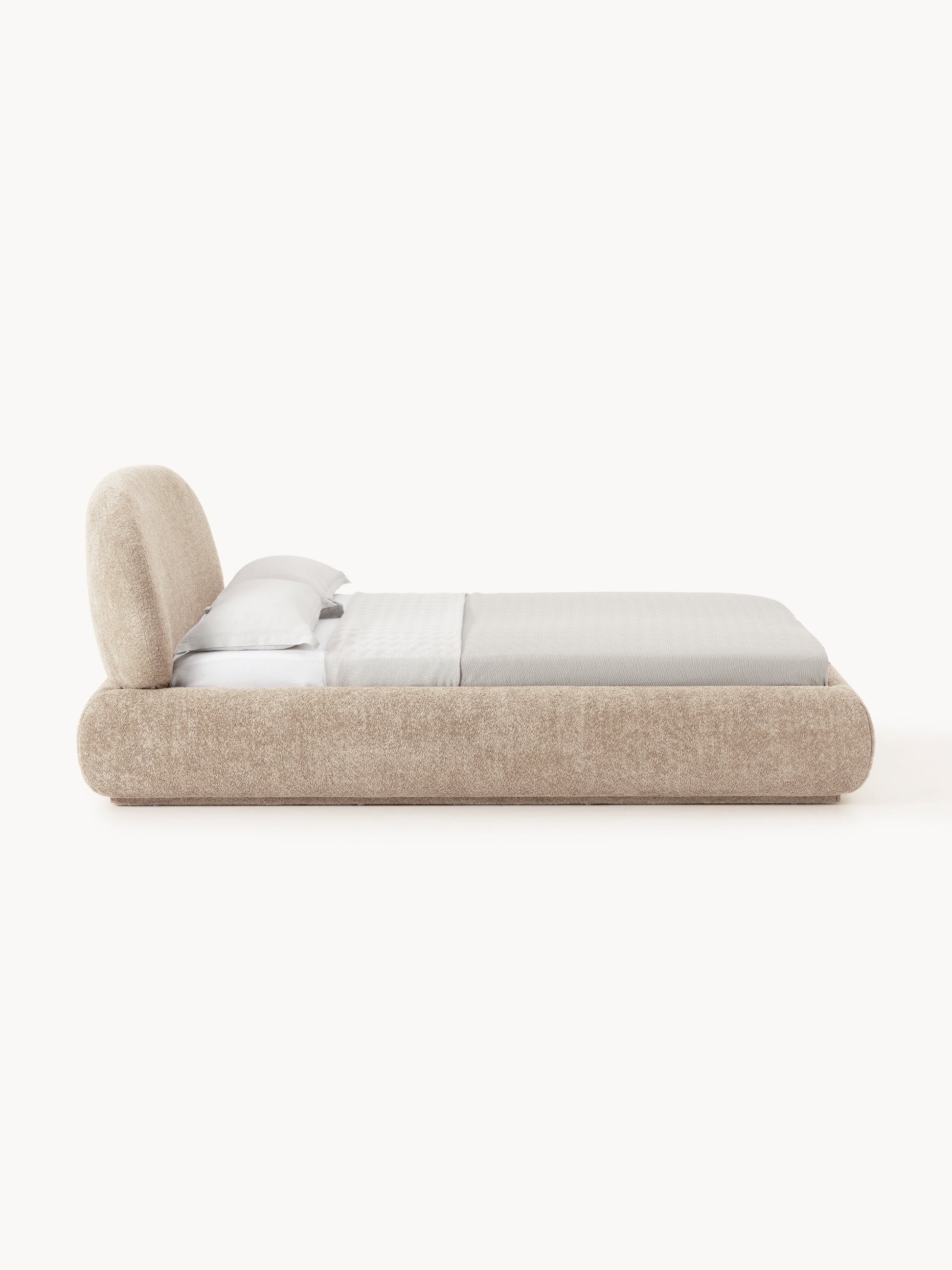 Albravon Upholstered Teddy Bouclé Bed