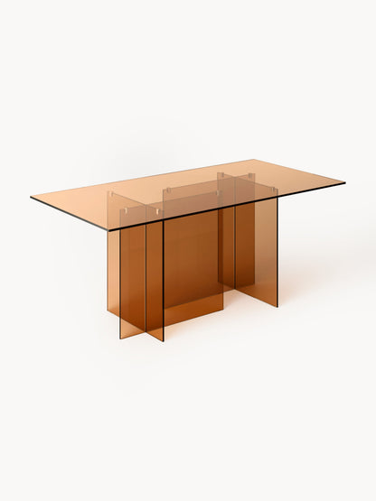Anouwyn Glass Dining Table, 180 x 90 cm