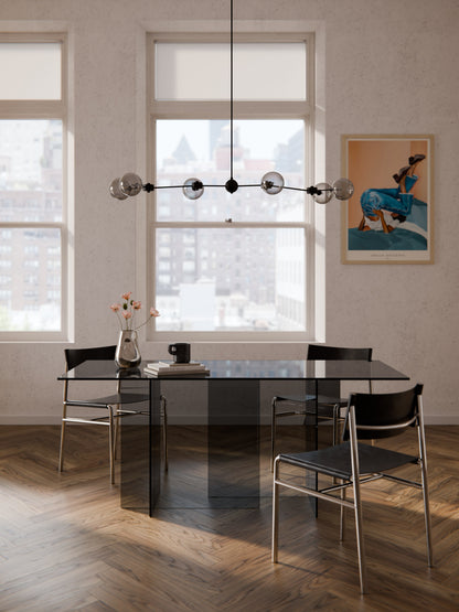 Anouwyn Glass Dining Table, 180 x 90 cm