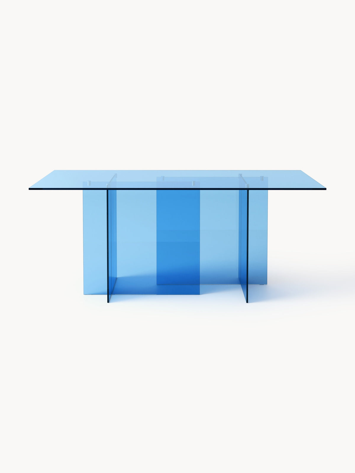 Anouwyn Glass Dining Table, 180 x 90 cm