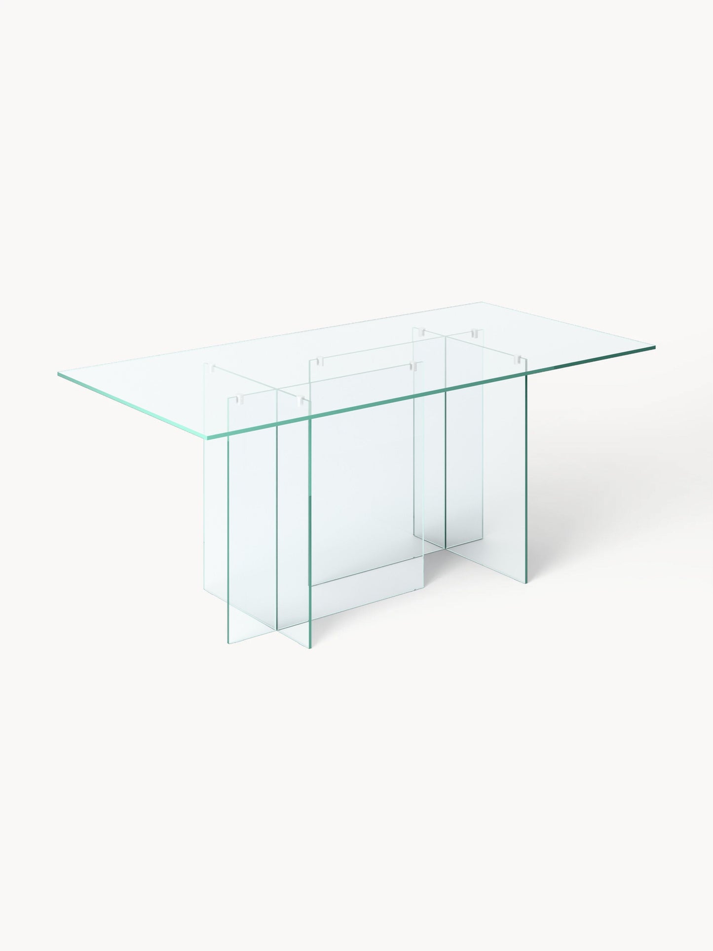 Anouwyn Glass Dining Table, 180 x 90 cm