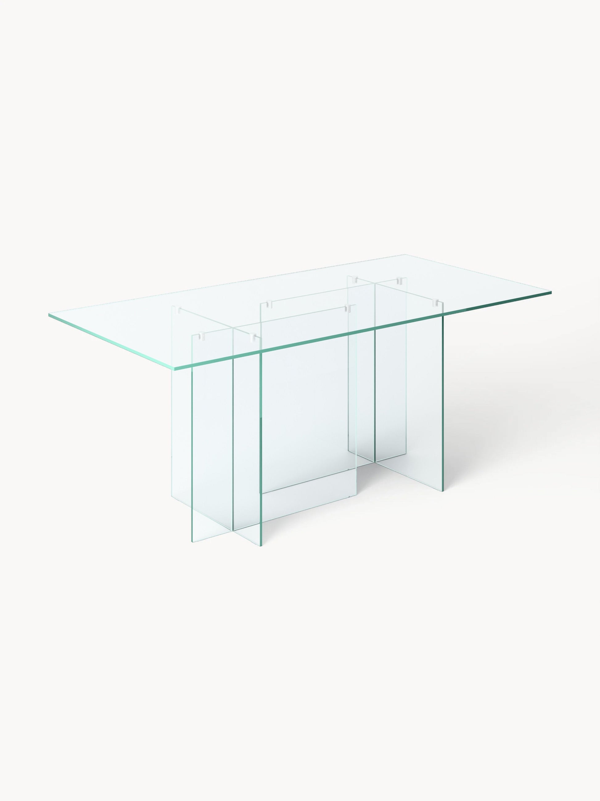 Anouwyn Glass Dining Table, 180 x 90 cm