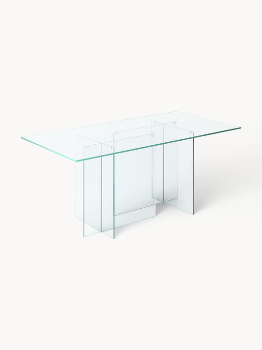 Anouwyn Glass Dining Table, 180 x 90 cm