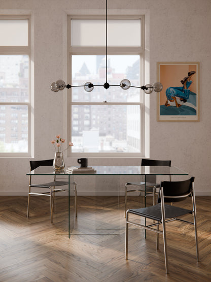 Anouwyn Glass Dining Table, 180 x 90 cm