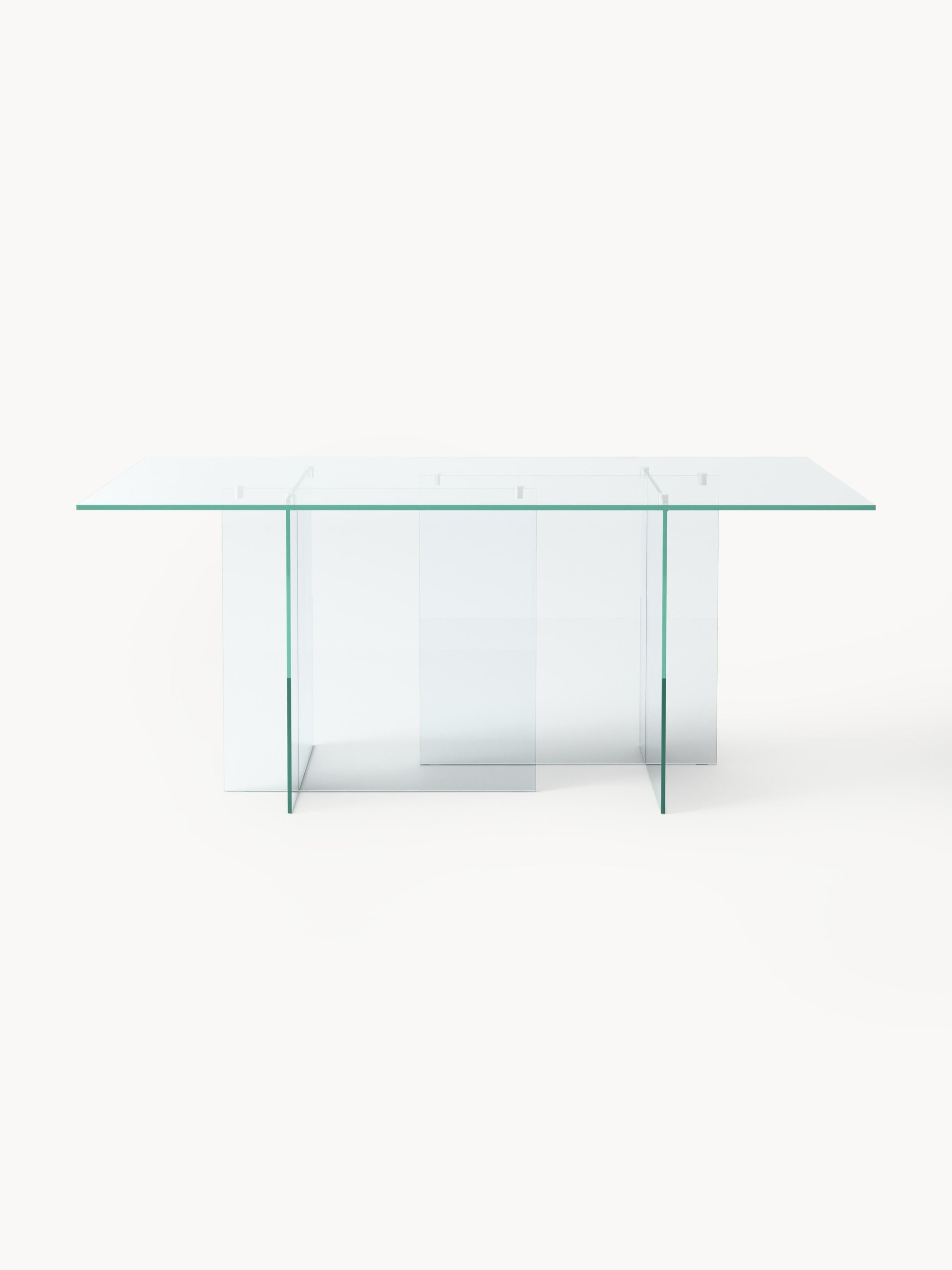 Anouwyn Glass Dining Table, 180 x 90 cm