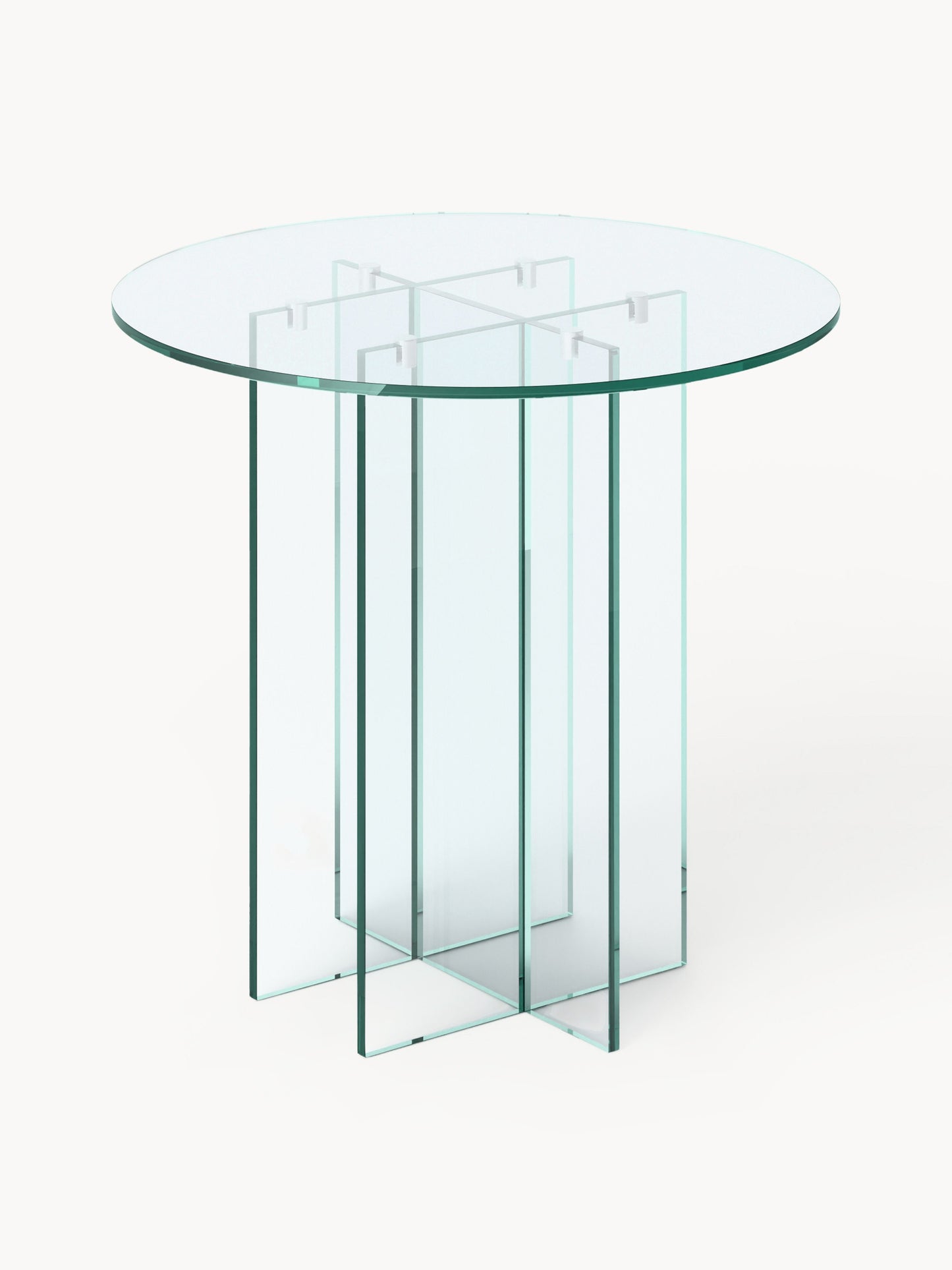 Anouwyn Round Glass Dining Table, in Various Sizes