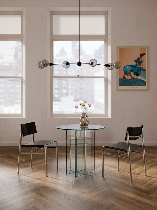 Anouwyn Round Glass Dining Table, in Various Sizes