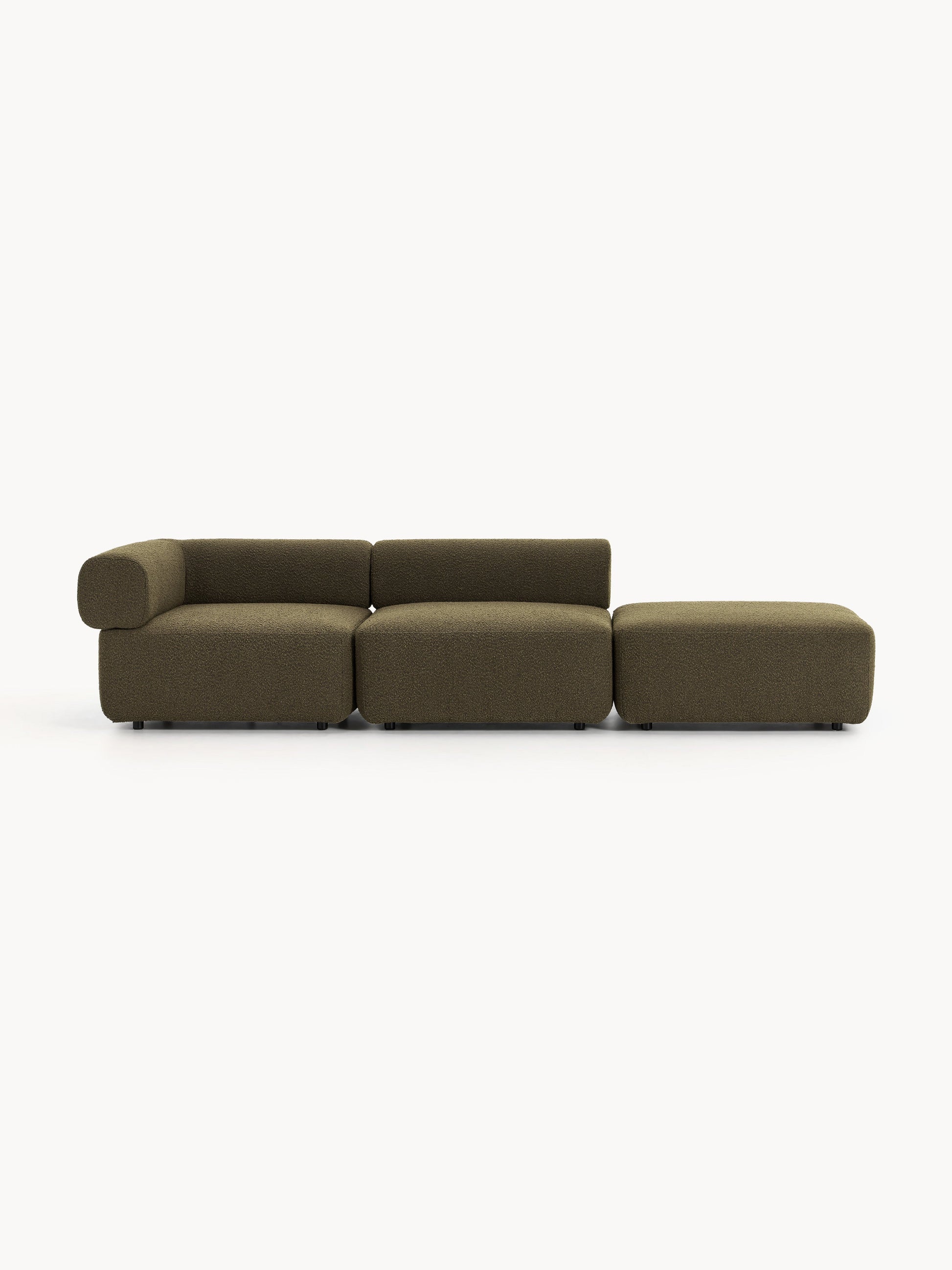 Antmorven Modular Ottoman in Bouclé