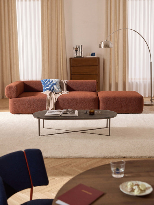 Antmorven Modular Ottoman in Bouclé