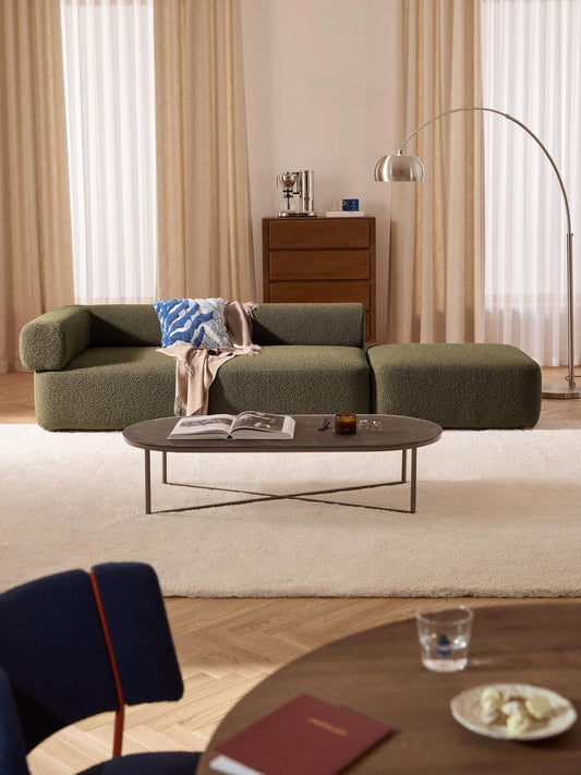 Antmorven Modular Ottoman in Bouclé
