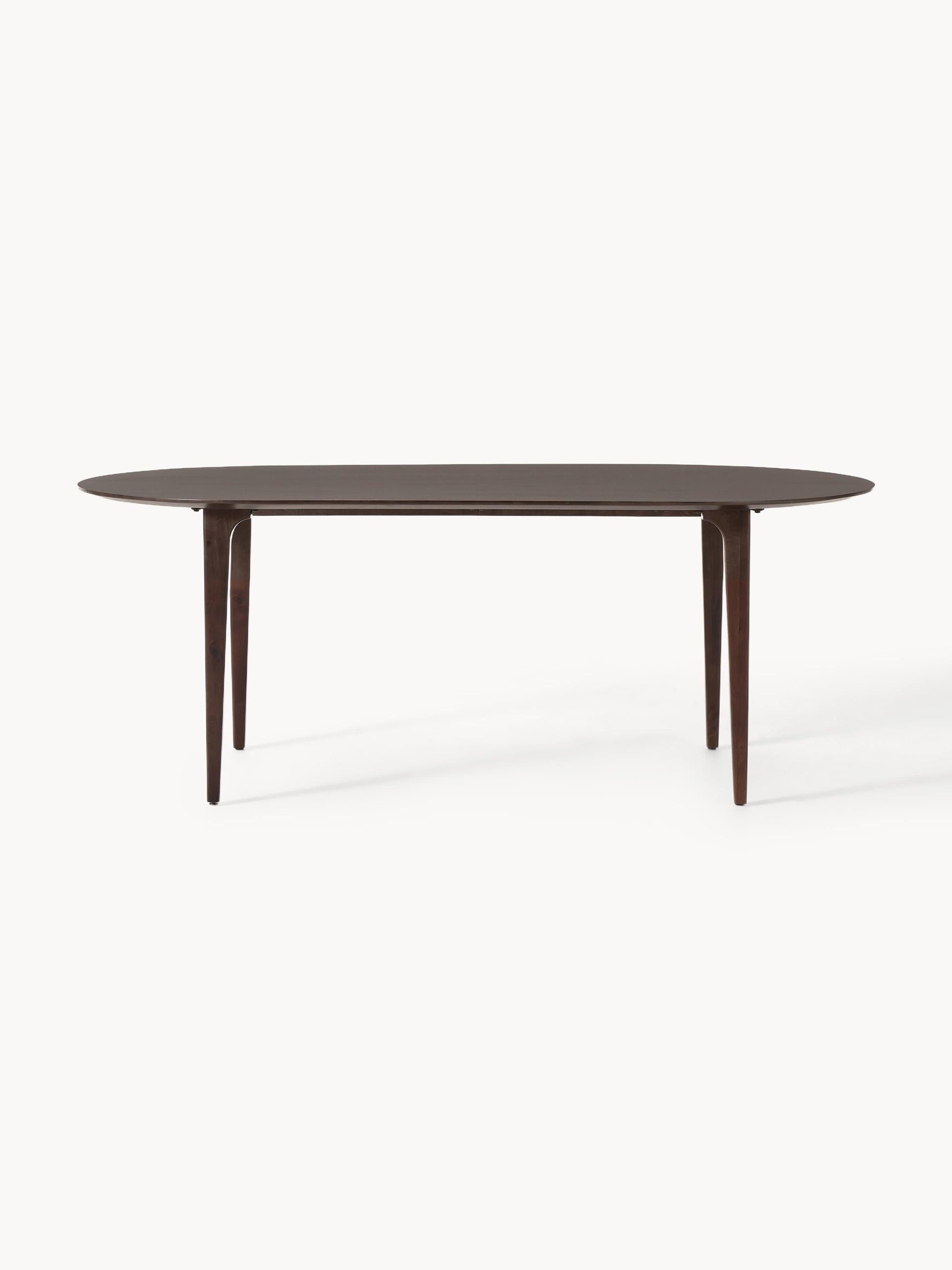 Archveny Oval Mango Wood Dining Table, 200 x 100 cm