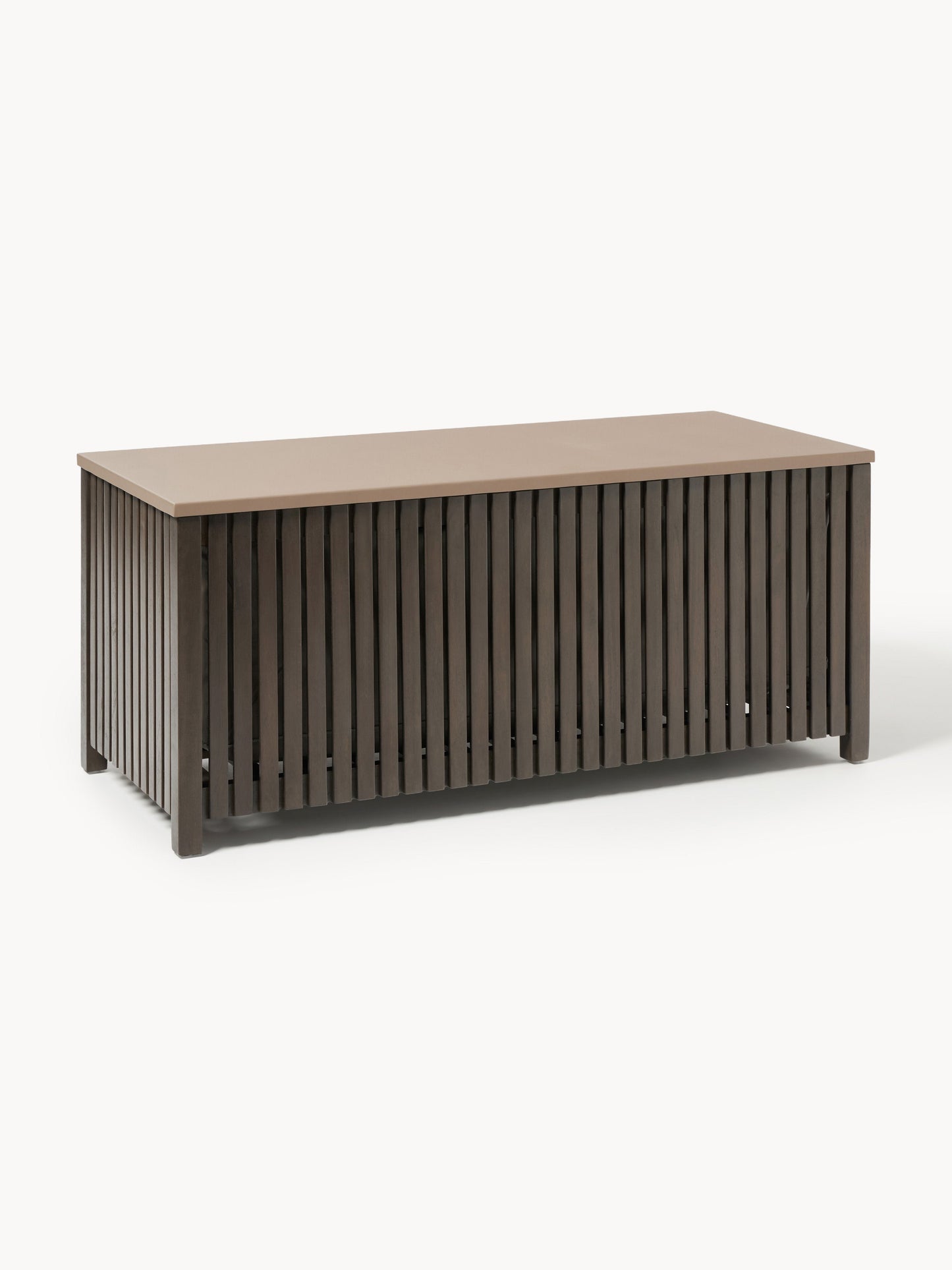 Arkmaeve Garden Storage Box in Acacia Wood with Insert, W 129 cm