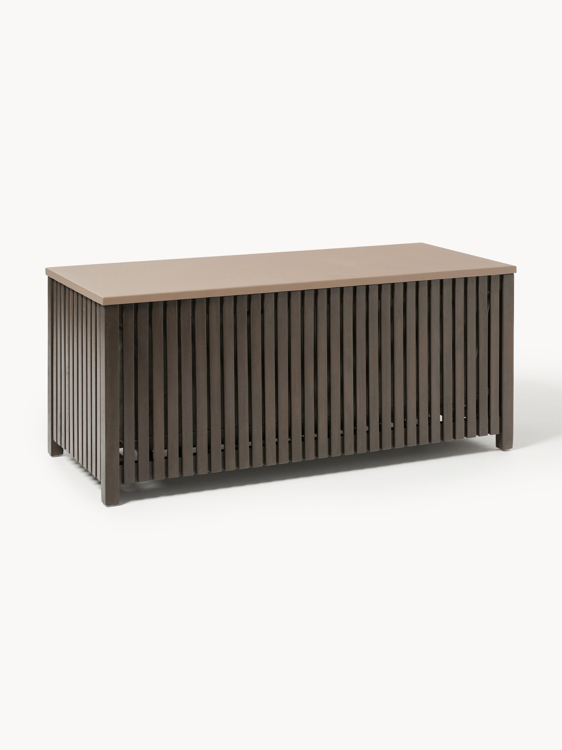Arkmaeve Garden Storage Box in Acacia Wood with Insert, W 129 cm