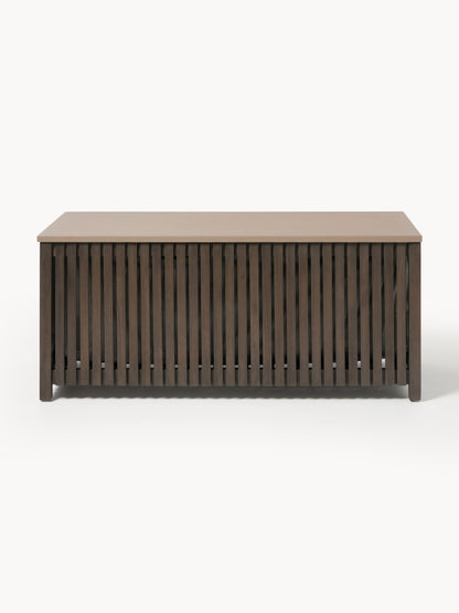 Arkmaeve Garden Storage Box in Acacia Wood with Insert, W 129 cm