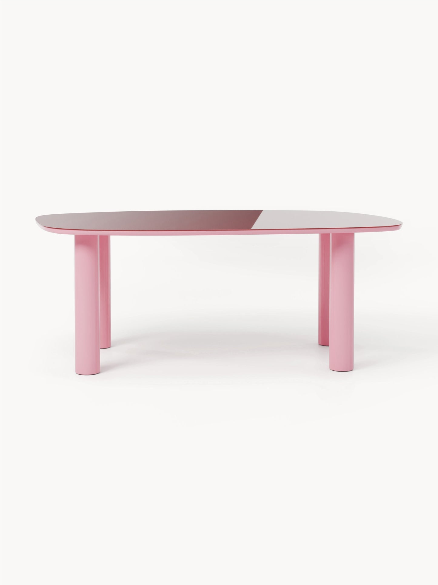 Benlairn Organic Dining Table with Glass Top, 200 x 110 cm