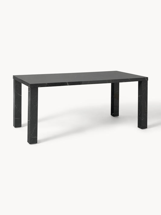 Carlmaith Dining Table, Marble Look, 180 x 90 cm