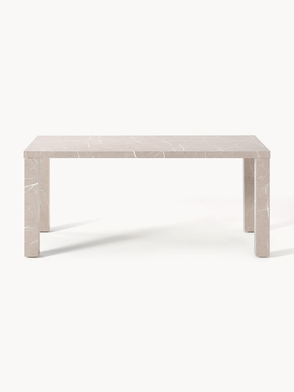 Carlmaith Dining Table, Marble Look, 180 x 90 cm