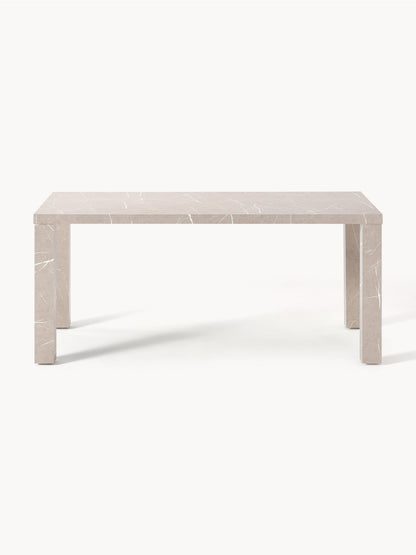 Carlmaith Dining Table, Marble Look, 180 x 90 cm