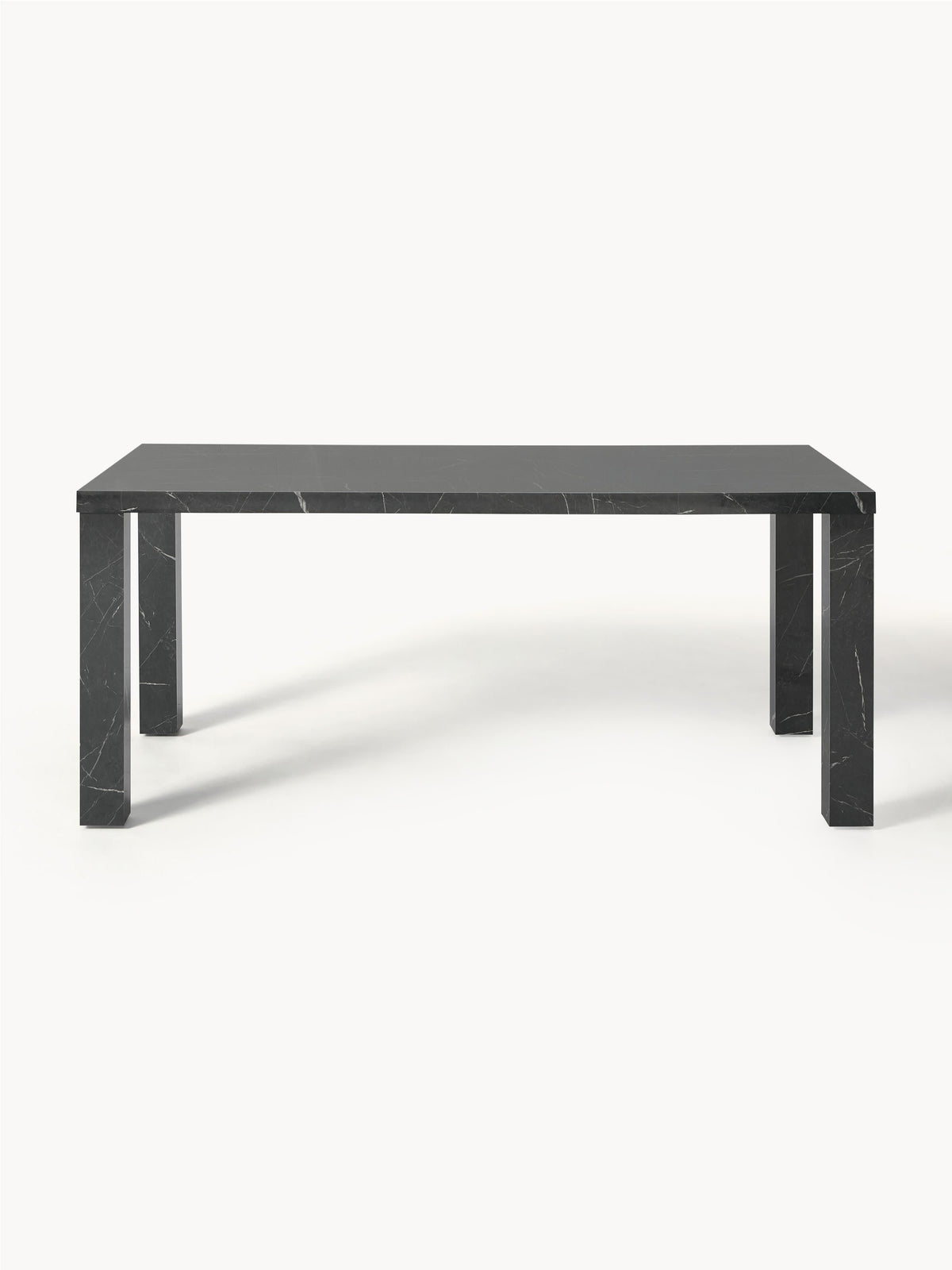 Carlmaith Dining Table, Marble Look, 180 x 90 cm