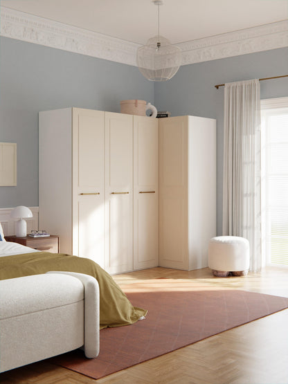 Charlmaven Modular Corner Wardrobe, 215 cm Wide, in Various Sizes